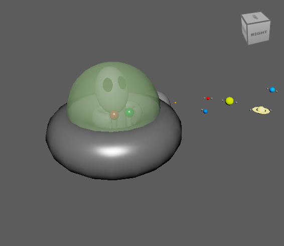 Alien in a Saucer