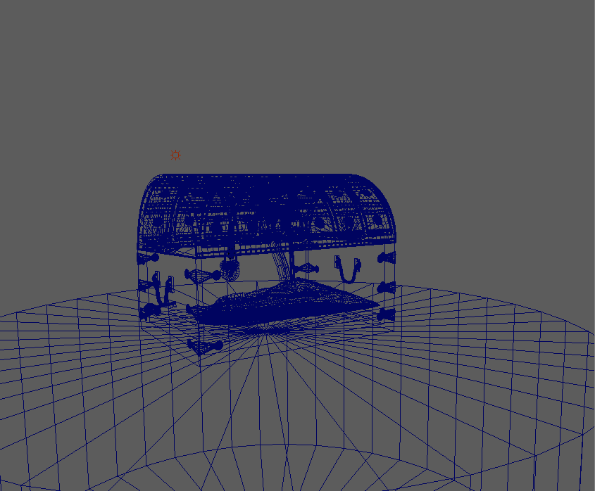 Wireframe back view